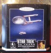 30th Anniversary Star Trek Set of 2 Ornaments 1996